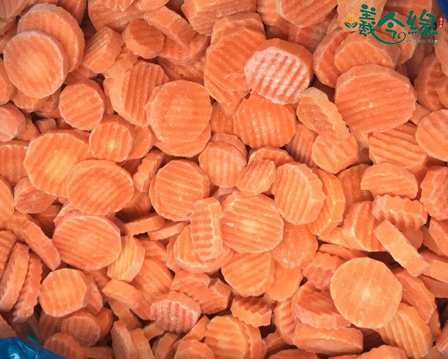 Frozen Carrot Crinkle Slices