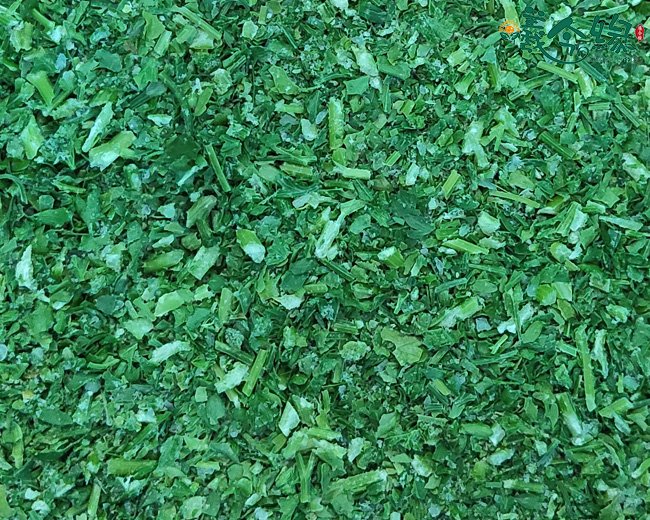 Frozen diced parsley